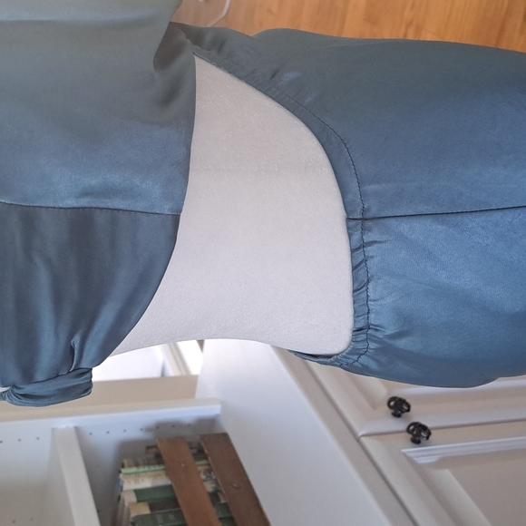 Astr The Label - Collette Satin Cutout Midi Dress - Color: Slate Blue - Picture 7 of 14